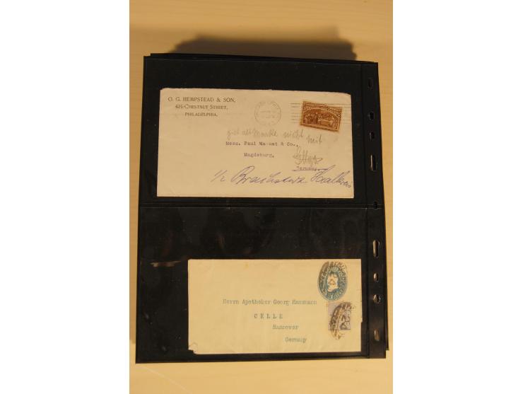 1847/93, gestempelte reichhaltige Sammlung mit Konföderierten Staaten sowie einer ganzen Reihe von zum Teil interessanten Bri