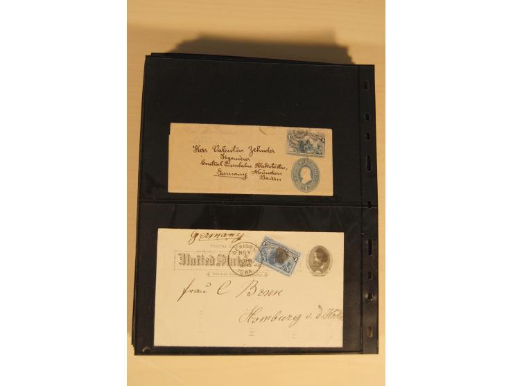 1847/93, gestempelte reichhaltige Sammlung mit Konföderierten Staaten sowie einer ganzen Reihe von zum Teil interessanten Bri
