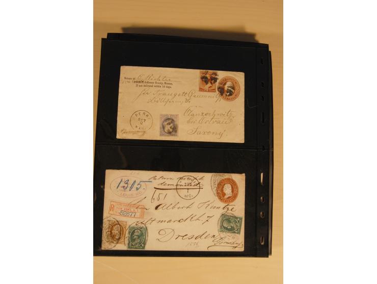 1847/93, gestempelte reichhaltige Sammlung mit Konföderierten Staaten sowie einer ganzen Reihe von zum Teil interessanten Bri