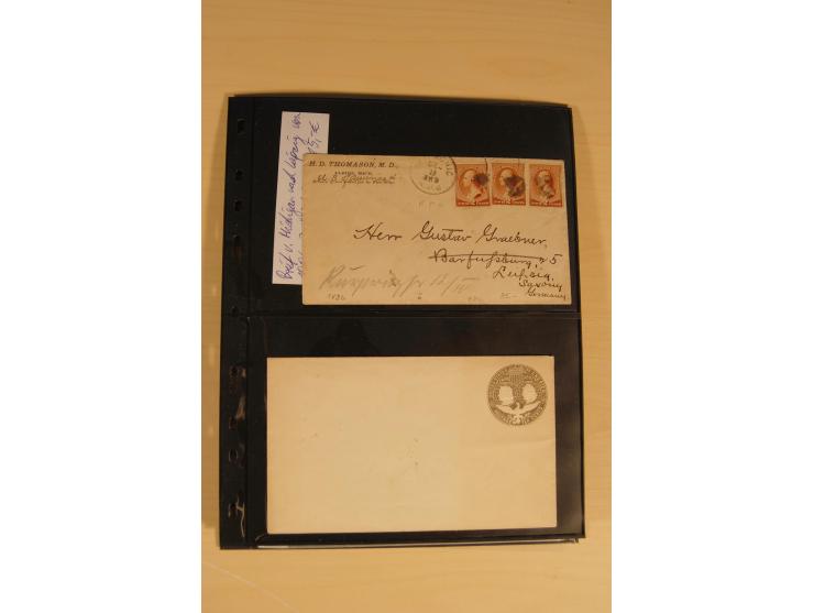 1847/93, gestempelte reichhaltige Sammlung mit Konföderierten Staaten sowie einer ganzen Reihe von zum Teil interessanten Bri