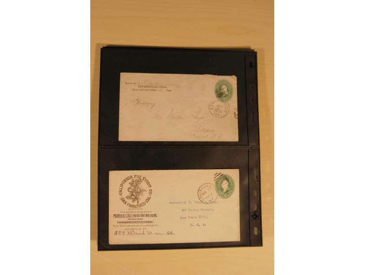 1847/93, gestempelte reichhaltige Sammlung mit Konföderierten Staaten sowie einer ganzen Reihe von zum Teil interessanten Bri