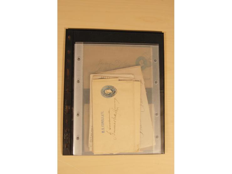 1847/93, gestempelte reichhaltige Sammlung mit Konföderierten Staaten sowie einer ganzen Reihe von zum Teil interessanten Bri