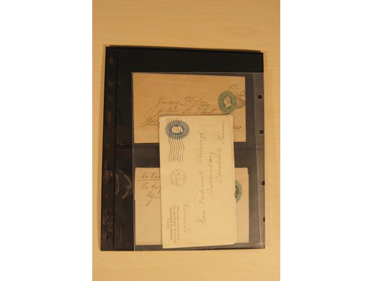 1847/93, gestempelte reichhaltige Sammlung mit Konföderierten Staaten sowie einer ganzen Reihe von zum Teil interessanten Bri