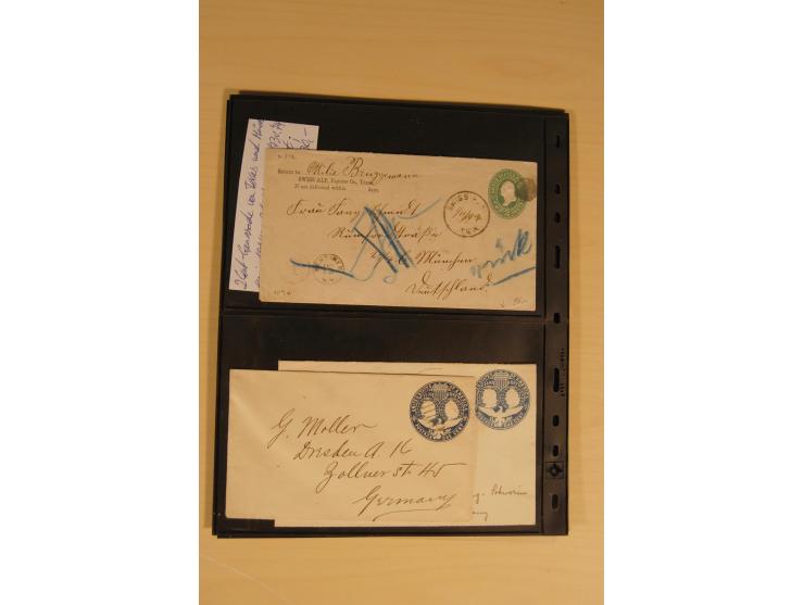 1847/93, gestempelte reichhaltige Sammlung mit Konföderierten Staaten sowie einer ganzen Reihe von zum Teil interessanten Bri