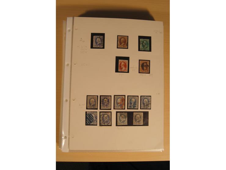 1847/93, gestempelte reichhaltige Sammlung mit Konföderierten Staaten sowie einer ganzen Reihe von zum Teil interessanten Bri