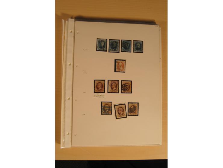 1847/93, gestempelte reichhaltige Sammlung mit Konföderierten Staaten sowie einer ganzen Reihe von zum Teil interessanten Bri