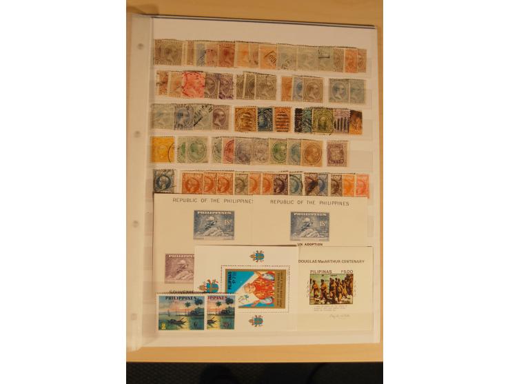 1864/1980 (ca.), postfrische, ungebrauchte und gestempelte Partie Süd- und Südostasien, dabei bessere Ausgaben