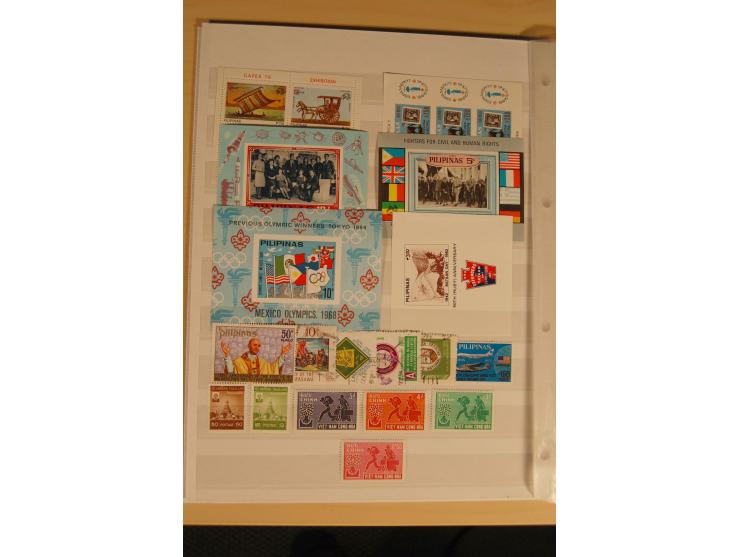 1864/1980 (ca.), postfrische, ungebrauchte und gestempelte Partie Süd- und Südostasien, dabei bessere Ausgaben