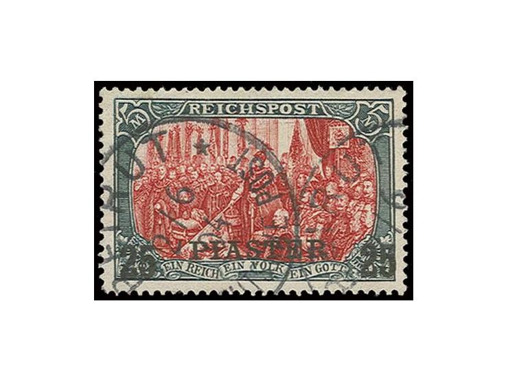 25 Pia., nur weiß nachgemalt, sauber entwertet "BEIRUT 2/6 04", Kabinett (Mi. 650,-)