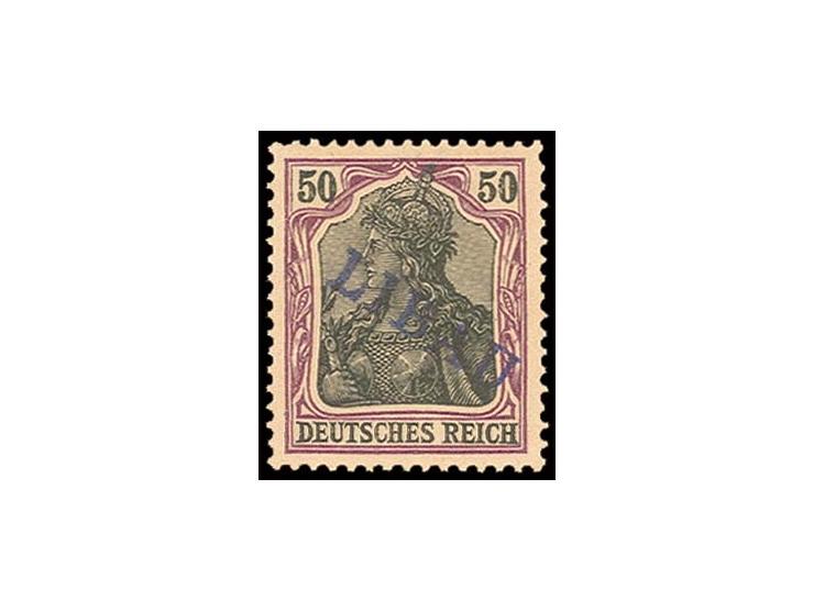 50 Pfg., ungebraucht mit Falzrest, Pracht, u.a. sign. Kosack sowie Fotobefund A. Schlegel BPP (Mi. 600,-)
