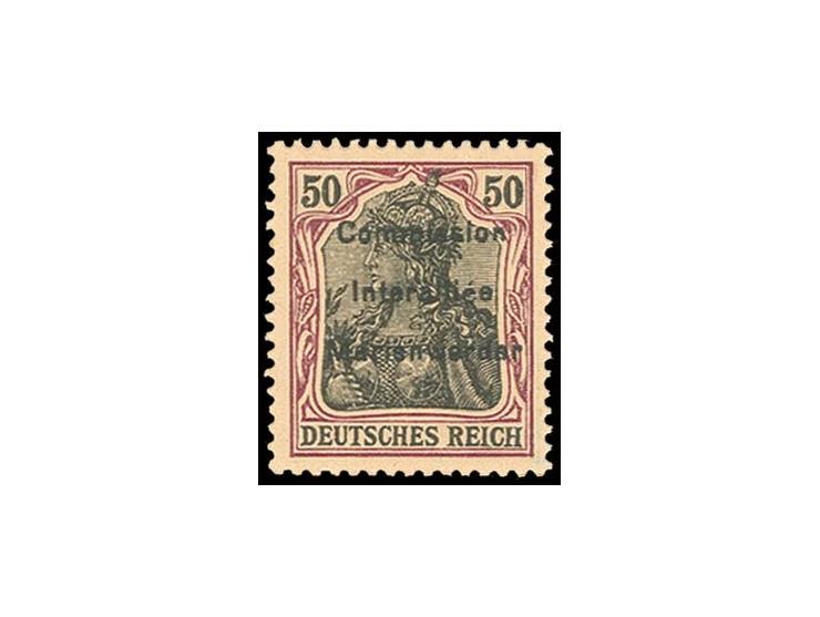 1920, Germania 50 Pfg. auf hellchromgelb, ungebraucht, Pracht, sign. Mikulski (Mi. 450,-)