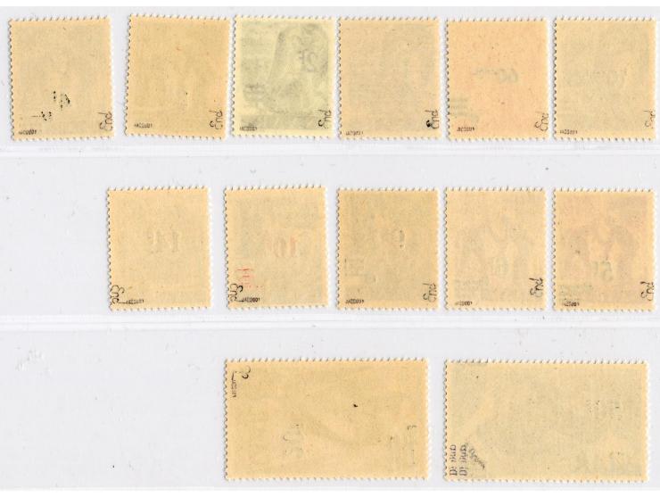 10 C.-50 Fr. kpl., postfrisch, mehrfach sign. und Fotoattest Hoffmann BPP (Mi. 2600,-)