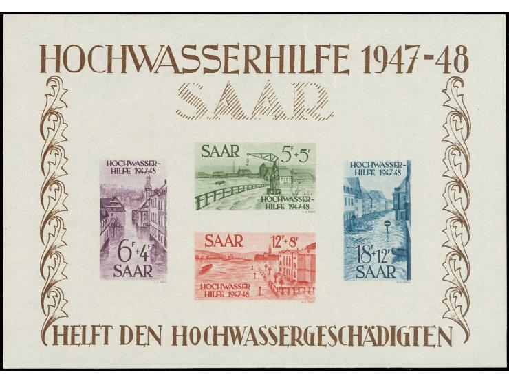 Hochwasser-Blockpaar, postfrisch, Bl.1 schwacher Gummiknitter, sonst tadellos (Mi. 1.300,-)