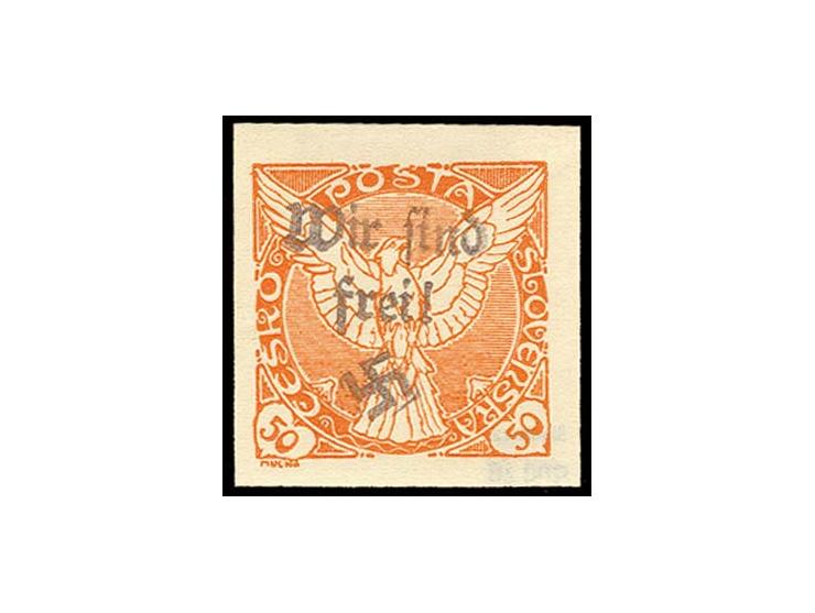 1938, 30 H. siena und 50 H. orange, ungebraucht, sign. Krischke, Pracht