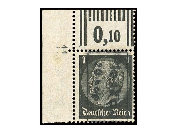 1941, 20 Kop. auf 1 Pfg. aus der linken oberen Bogenecke, ungebraucht, Pracht
