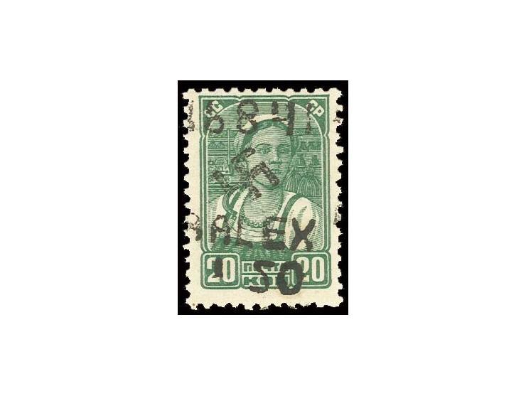 1942, Type II: 1.50 Rbl. auf 20 K., postfrisch, Fotoattest Krischke BPP, Pracht