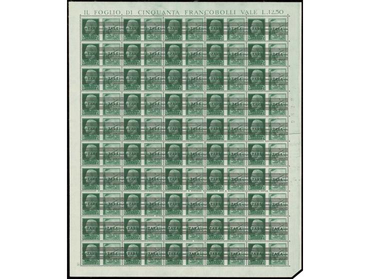 1943, 25 und 30 C., jeweils alle 4 Waffengattungen in kpl. postfrischen Bogen (im Rand Falzspuren und 2 Marken kleine Haftspu