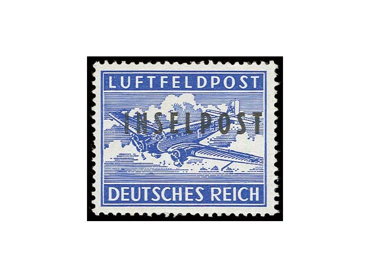 Rhodos ultramarin gezähnt, farbfrisch und gut gezähnt, ungebraucht mit vollem Originalgummi, teilweise minimal verlaufen bzw.