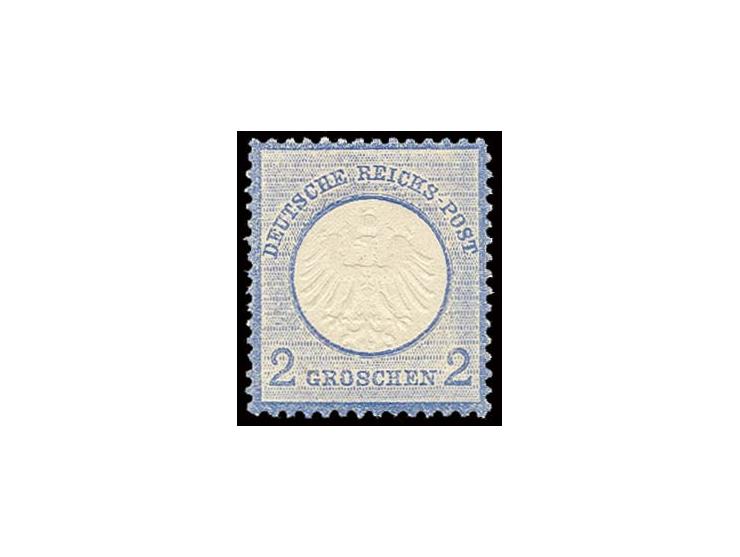 2 Gr. grauultramarin, äußerst farbfrisch, sehr gut geprägt und gezähnt und gut zentriert, postfrisch, Luxus, Fotoattest Brugg