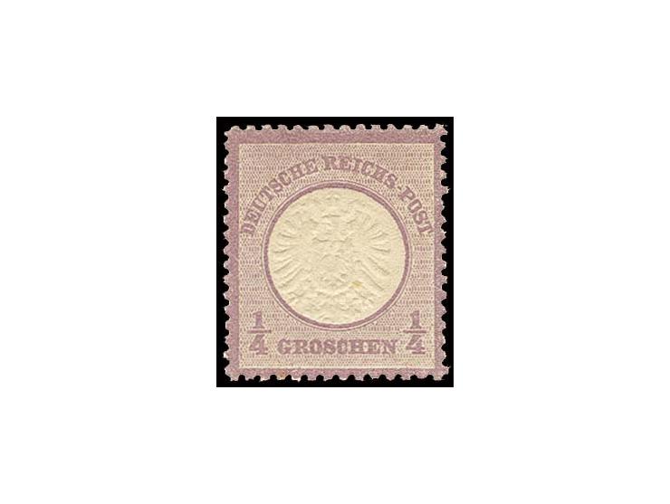 1/4 Gr. grauviolett, farbfrisch und sehr gut geprägt, postfrisch, Pracht (Mi. 300,-)