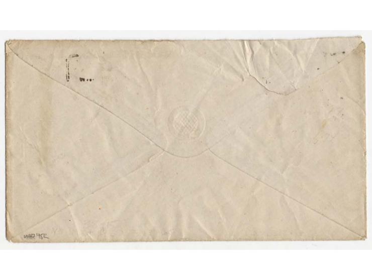 1 Gr. karmin mit Doppelprägung, 2 Einzelstücke zusammen mit 1/2 Gr. orange mit Ra2 "DRESDEN III / 31 10 74" auf Brief nach No