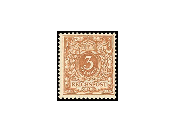 3 Pfg. rötlichocker, postfrisch, Kabinett, Fotobefund Zenker BPP (Mi. 500,-)