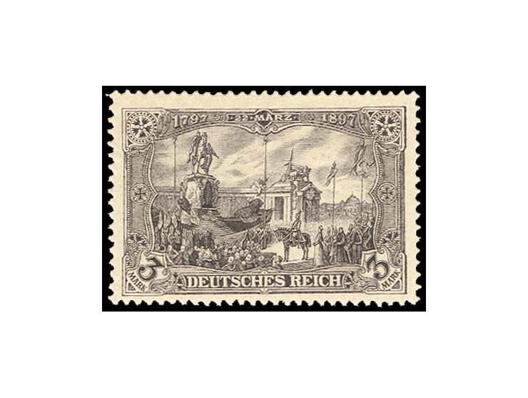 3 M. schwarzviolett, postfrisch, Kabinett, Fotoattest Jäschke BPP (Mi. 1100,-)
