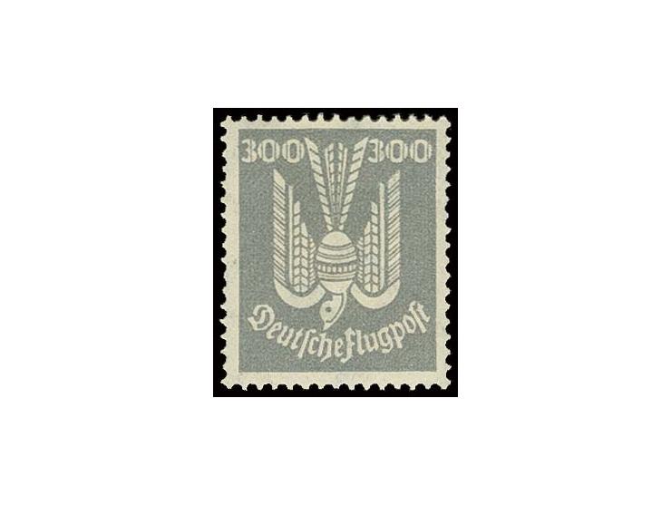 1924, Flugpost Holztaube 5-300 Pfg. kpl., postfrisch, Pracht (Mi. 1500,-)