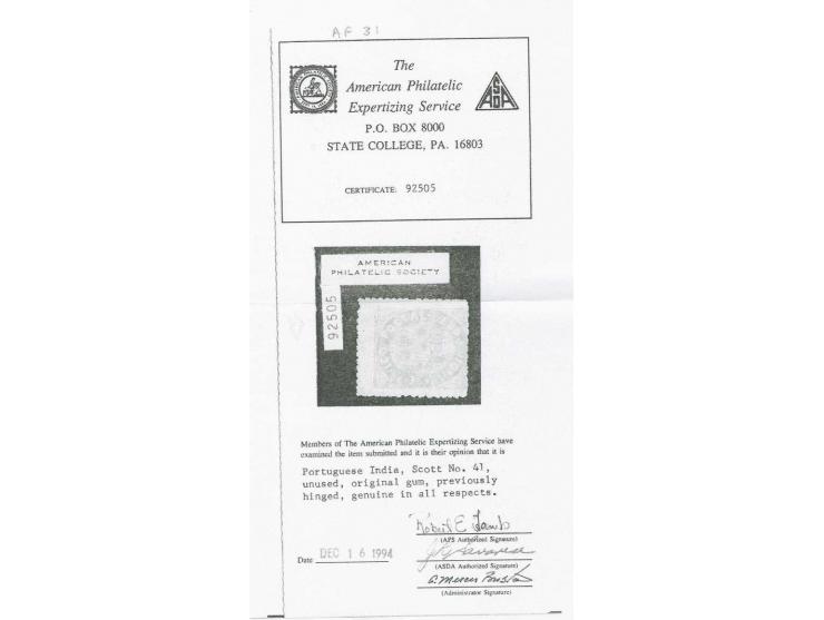 200 r. yellow, fine fresh colour, unused o.g., a marvelous copy of this rare stamp, certificate American Philatelic Expertisi