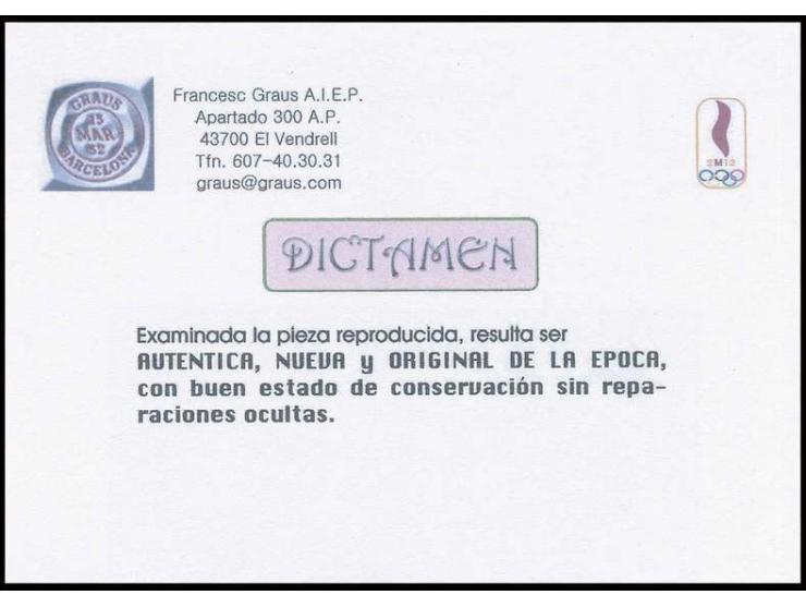 1939, General Franco 10 c., imperforated proof in black on ungummed paper, horizontal block of 10 from the upper right sheet 