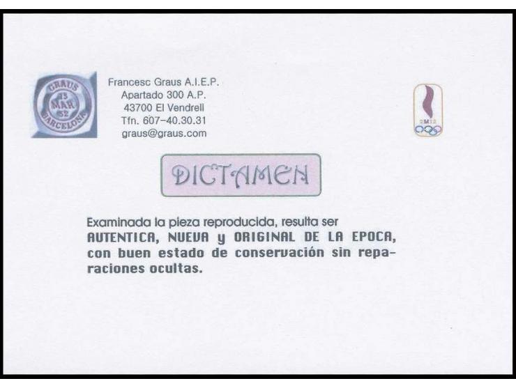 1948, General Franco 50 c., perforated proof in rose red, horizontal pair, unhinged mint, opinion Grau (Edifil no. 1022cca)
