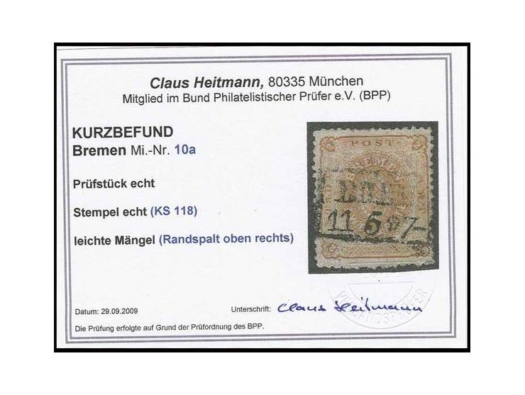 2 Grote orange mit sauberem Ra2, kleine Mängel, mehrfach sign. und Kurzbefund Heitmann BPP