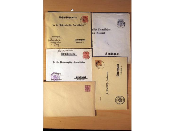 ALTDEUTSCHE STAATEN: Baden bis Württemberg, umfangreiche Sammlung mit Schwerpunkt Bayern und Württemberg (inkl. Privatkarten)