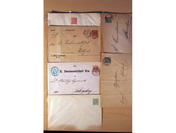ALTDEUTSCHE STAATEN: Baden bis Württemberg, umfangreiche Sammlung mit Schwerpunkt Bayern und Württemberg (inkl. Privatkarten)