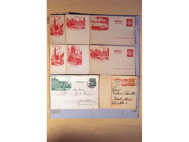 DEUTSCHE NEBENGEBIETE: 1920-45, kleine Sammlung mit Saar, Danzig, Abstimmungsgebiete und Besetzung I./II. WK, meist ungebrauc