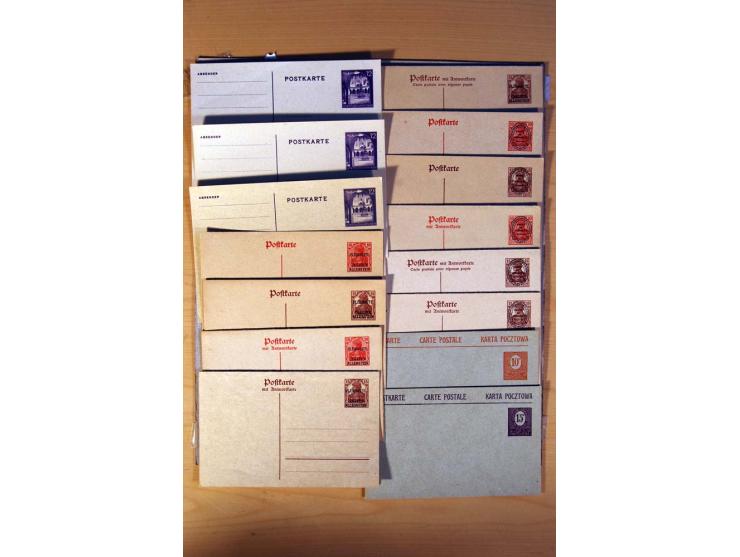 DEUTSCHE NEBENGEBIETE: 1920-45, kleine Sammlung mit Saar, Danzig, Abstimmungsgebiete und Besetzung I./II. WK, meist ungebrauc
