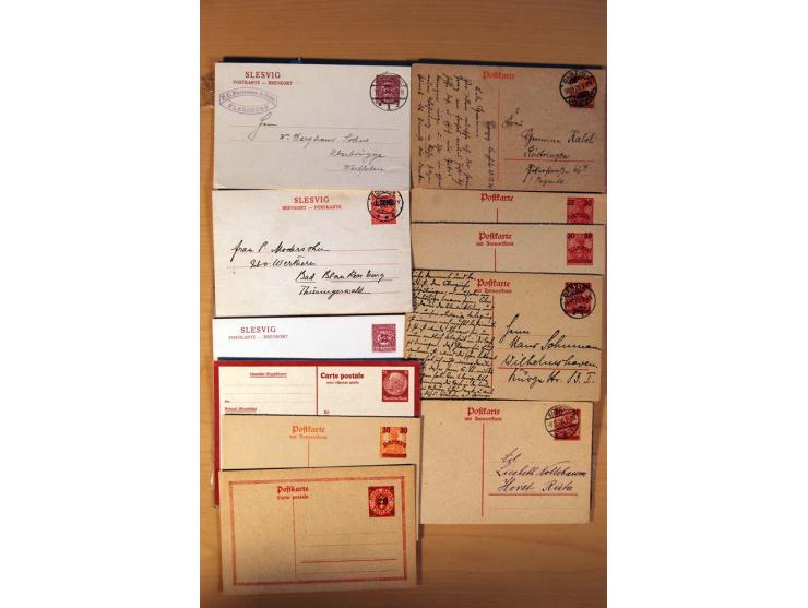 DEUTSCHE NEBENGEBIETE: 1920-45, kleine Sammlung mit Saar, Danzig, Abstimmungsgebiete und Besetzung I./II. WK, meist ungebrauc