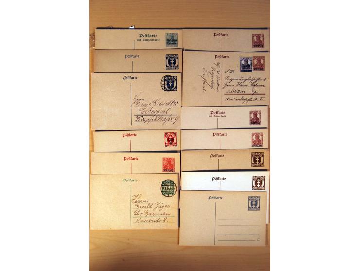 DEUTSCHE NEBENGEBIETE: 1920-45, kleine Sammlung mit Saar, Danzig, Abstimmungsgebiete und Besetzung I./II. WK, meist ungebrauc