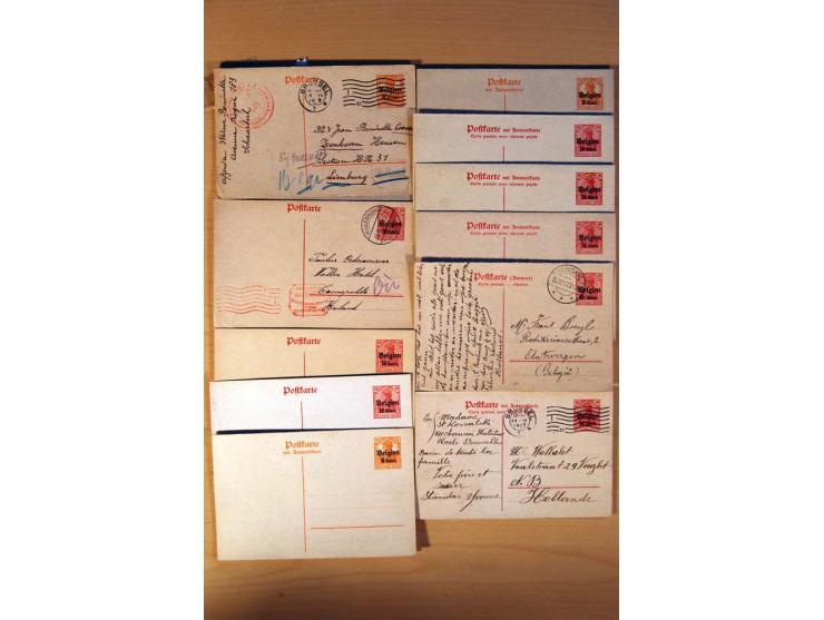 DEUTSCHE NEBENGEBIETE: 1920-45, kleine Sammlung mit Saar, Danzig, Abstimmungsgebiete und Besetzung I./II. WK, meist ungebrauc
