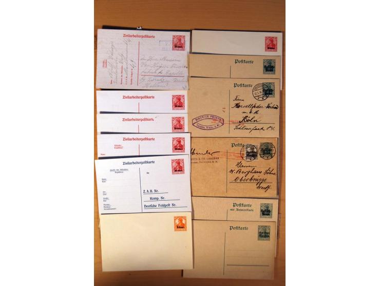DEUTSCHE NEBENGEBIETE: 1920-45, kleine Sammlung mit Saar, Danzig, Abstimmungsgebiete und Besetzung I./II. WK, meist ungebrauc