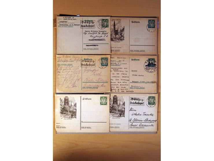 DEUTSCHE NEBENGEBIETE: 1920-45, kleine Sammlung mit Saar, Danzig, Abstimmungsgebiete und Besetzung I./II. WK, meist ungebrauc