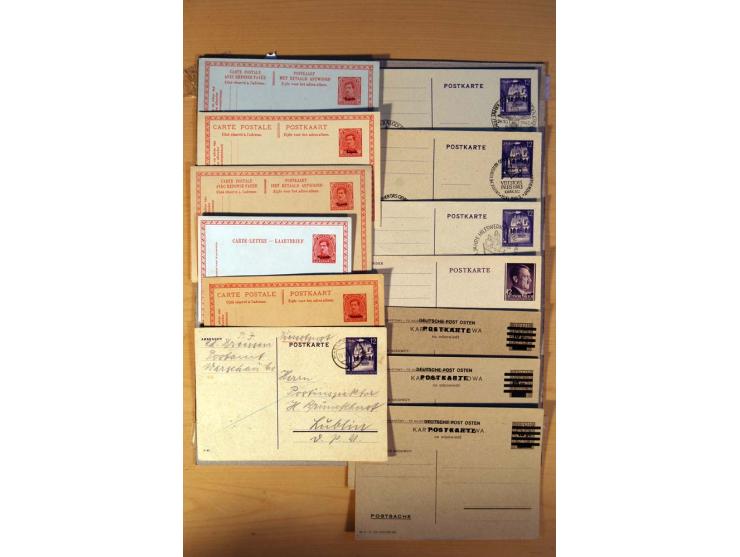 DEUTSCHE NEBENGEBIETE: 1920-45, kleine Sammlung mit Saar, Danzig, Abstimmungsgebiete und Besetzung I./II. WK, meist ungebrauc