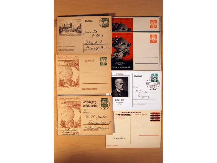 DEUTSCHE NEBENGEBIETE: 1920-45, kleine Sammlung mit Saar, Danzig, Abstimmungsgebiete und Besetzung I./II. WK, meist ungebrauc