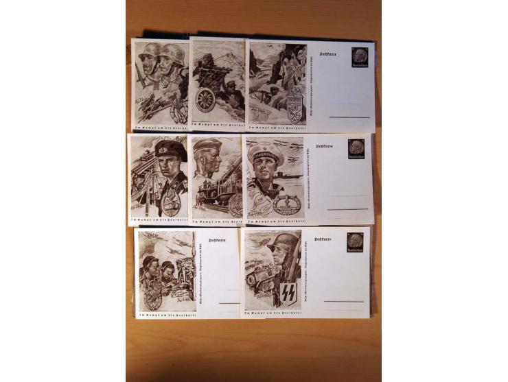 DEUTSCHE NEBENGEBIETE: 1920-45, kleine Sammlung mit Saar, Danzig, Abstimmungsgebiete und Besetzung I./II. WK, meist ungebrauc