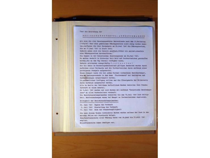 BEZIRKSHANDSTEMPEL: Interessante Sammlung auf selbstgestalteten Albenblättern in 2 Alben, dabei viele Besonderheiten, Briefe 