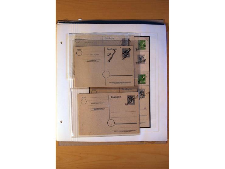 BEZIRKSHANDSTEMPEL: Interessante Sammlung auf selbstgestalteten Albenblättern in 2 Alben, dabei viele Besonderheiten, Briefe 