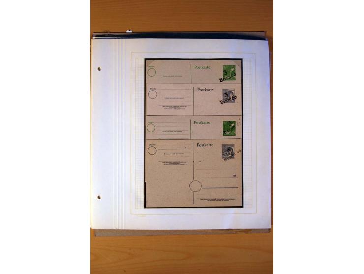 BEZIRKSHANDSTEMPEL: Interessante Sammlung auf selbstgestalteten Albenblättern in 2 Alben, dabei viele Besonderheiten, Briefe 