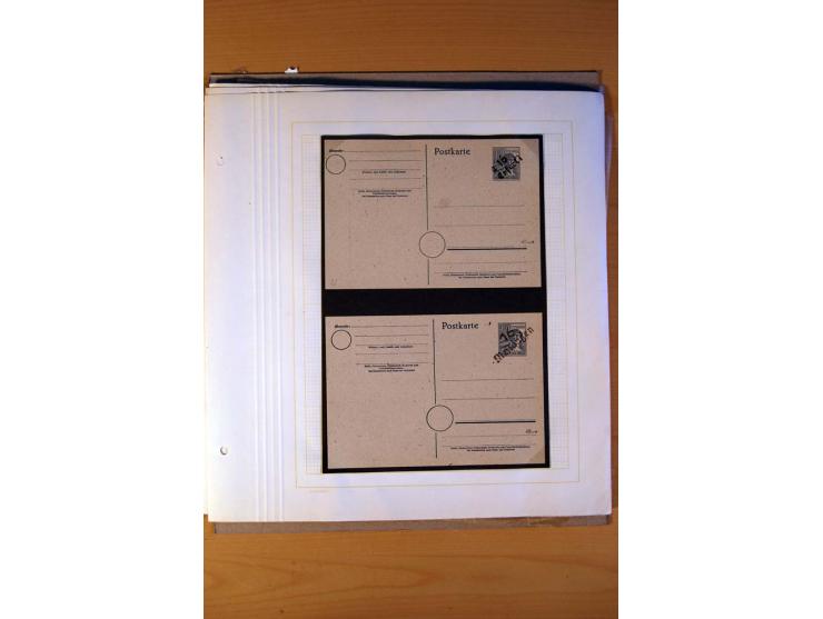 BEZIRKSHANDSTEMPEL: Interessante Sammlung auf selbstgestalteten Albenblättern in 2 Alben, dabei viele Besonderheiten, Briefe 