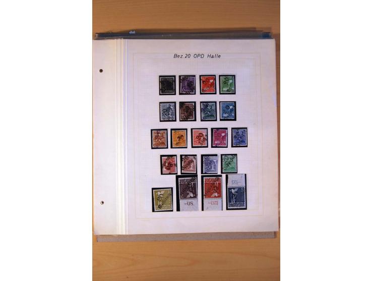 BEZIRKSHANDSTEMPEL: Interessante Sammlung auf selbstgestalteten Albenblättern in 2 Alben, dabei viele Besonderheiten, Briefe 