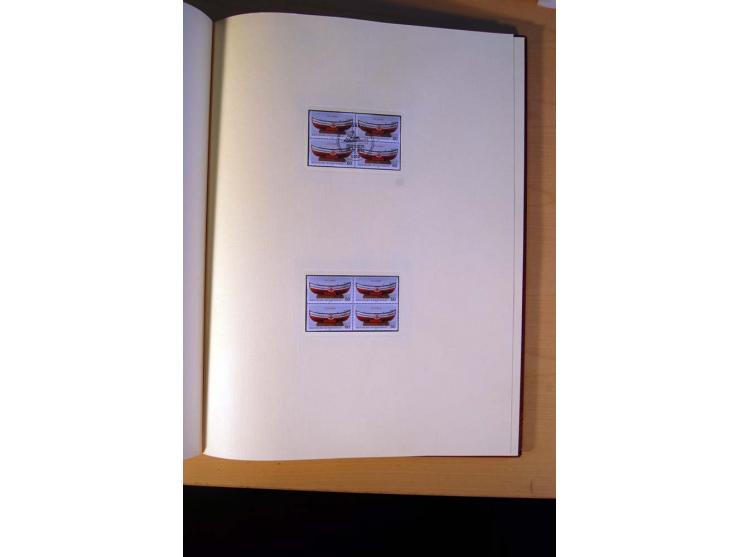 1990, Deutsche Gesellschaft zur Rettung Schiffbrüchiger 60 Pfg., kpl. Bogen, postfrischer und gestempelter 4er-Block sowie Er
